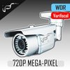 IPS HD WDR Megapixel IP camera 720P 4-9mm Varifocal waterproof lens Support Onvif POE IPS-712V