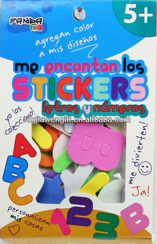 room decor kids 3d eva foam stickers