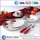 30pcs best selling round red maple corelle dinner set