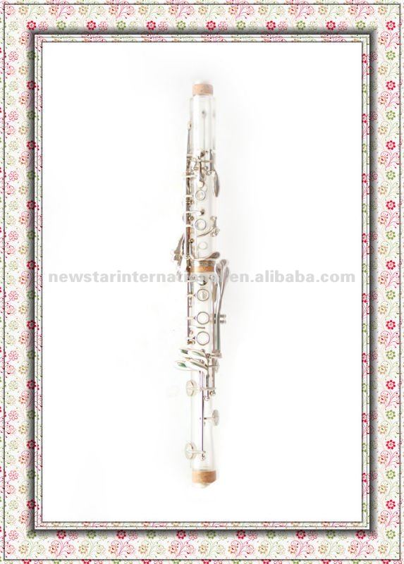 Amber/transparente clarinete