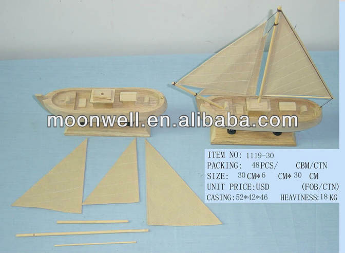 Wooden sailboat DIY kit,sailing boat,ship model,Souvenir,Navy gift 