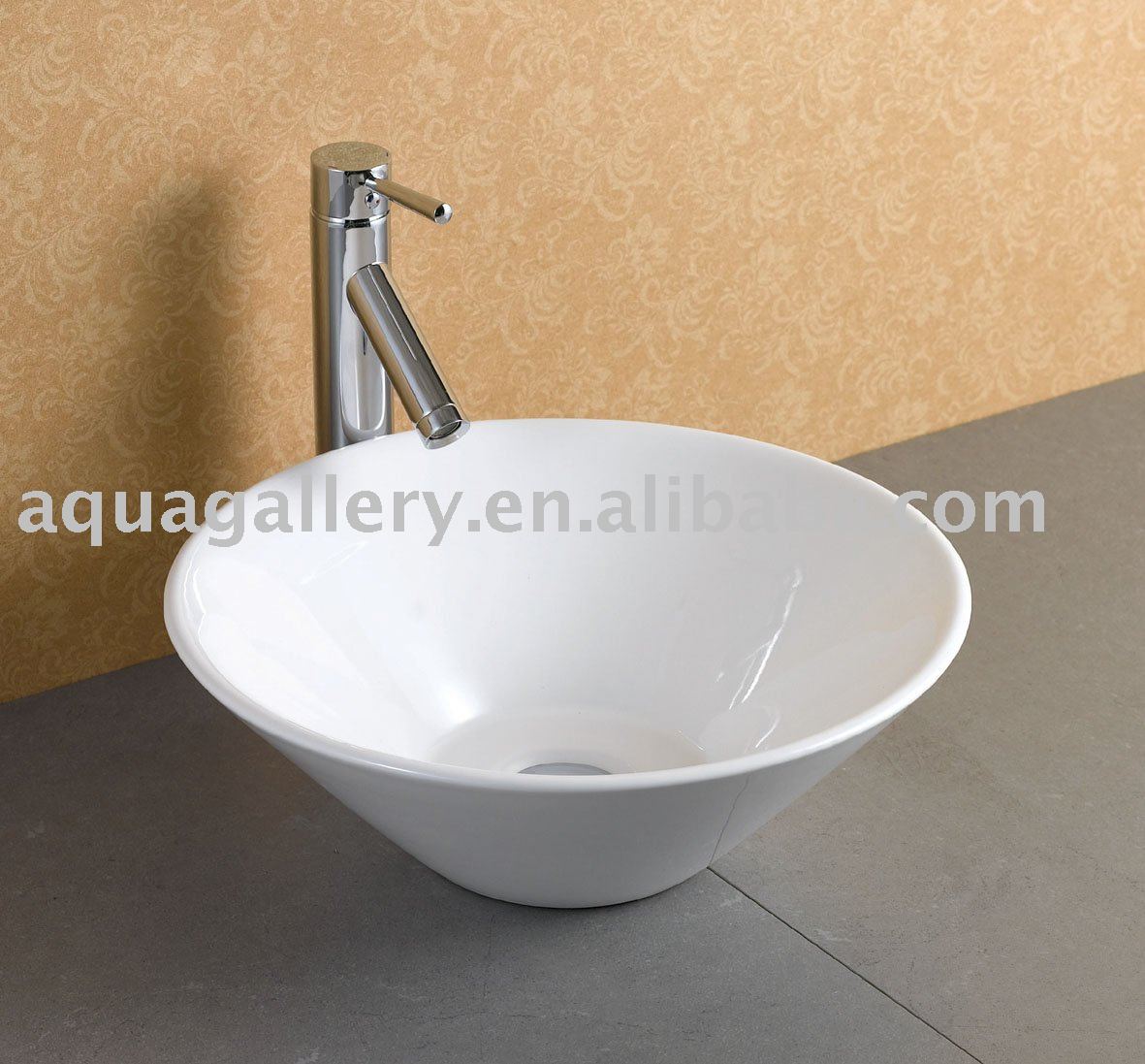 Bowl Shape Ceramic Washroom Sink - Buy Washroom Sink,Ceramic Art Basin ...