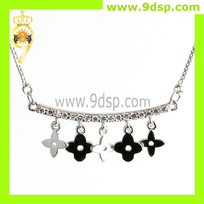 5 silver stars necklace pendant best friend