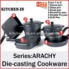 9pcs KITCHEN-IN die-casting cookware
