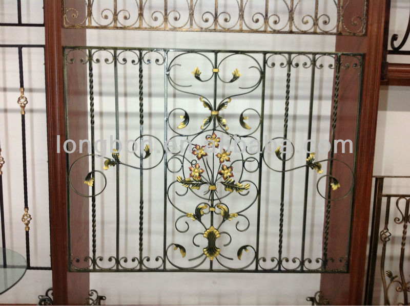 2014 top-selling security wrought iron window grill design, View ...
