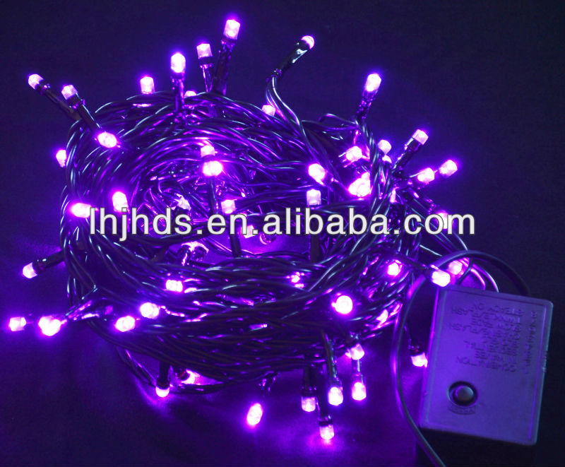 CE Black wire led string lights with connector,pink christmas lights, View christmas led string ...