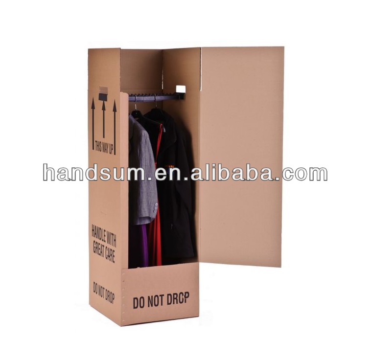 Wardrobe Storage Moving Box,Doubled Walled Corrugated Cardboard ...