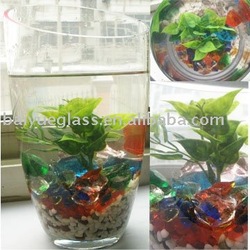 Color glass pebble for Aquariums