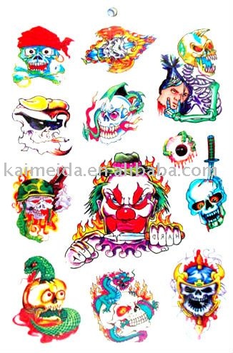See larger image: Skull Water Tattoos. Add to My Favorites