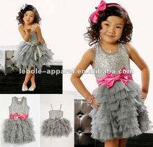 Silver Sequin Dress on Silver Grey Couture Sequin Baby Tutu Dress
