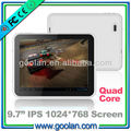 9.7" quad core Allwinner A31 1024*768 Capacitive screen tab tablet pc android 4.1