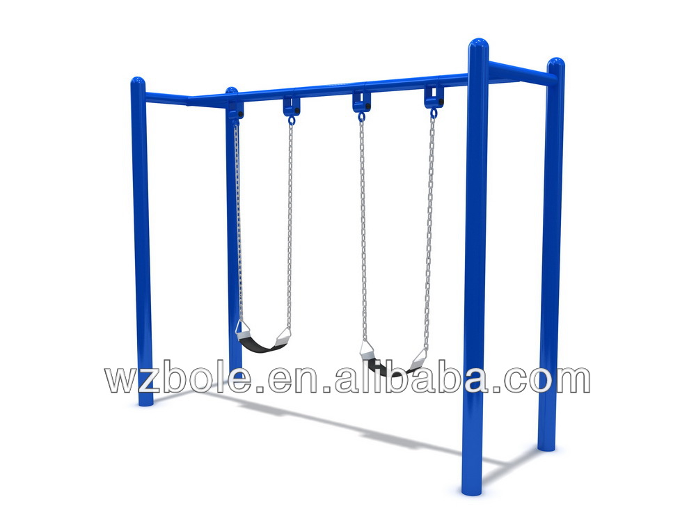 2014 hot selling cheap kids metal swing sets used outdoor