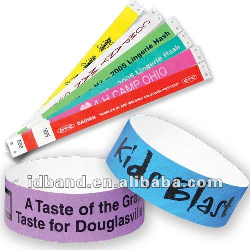 Customized Paper Wristbands For Events