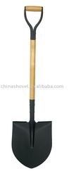 S6366 WITH WOODEN IRON Y GRIP SHOVEL
