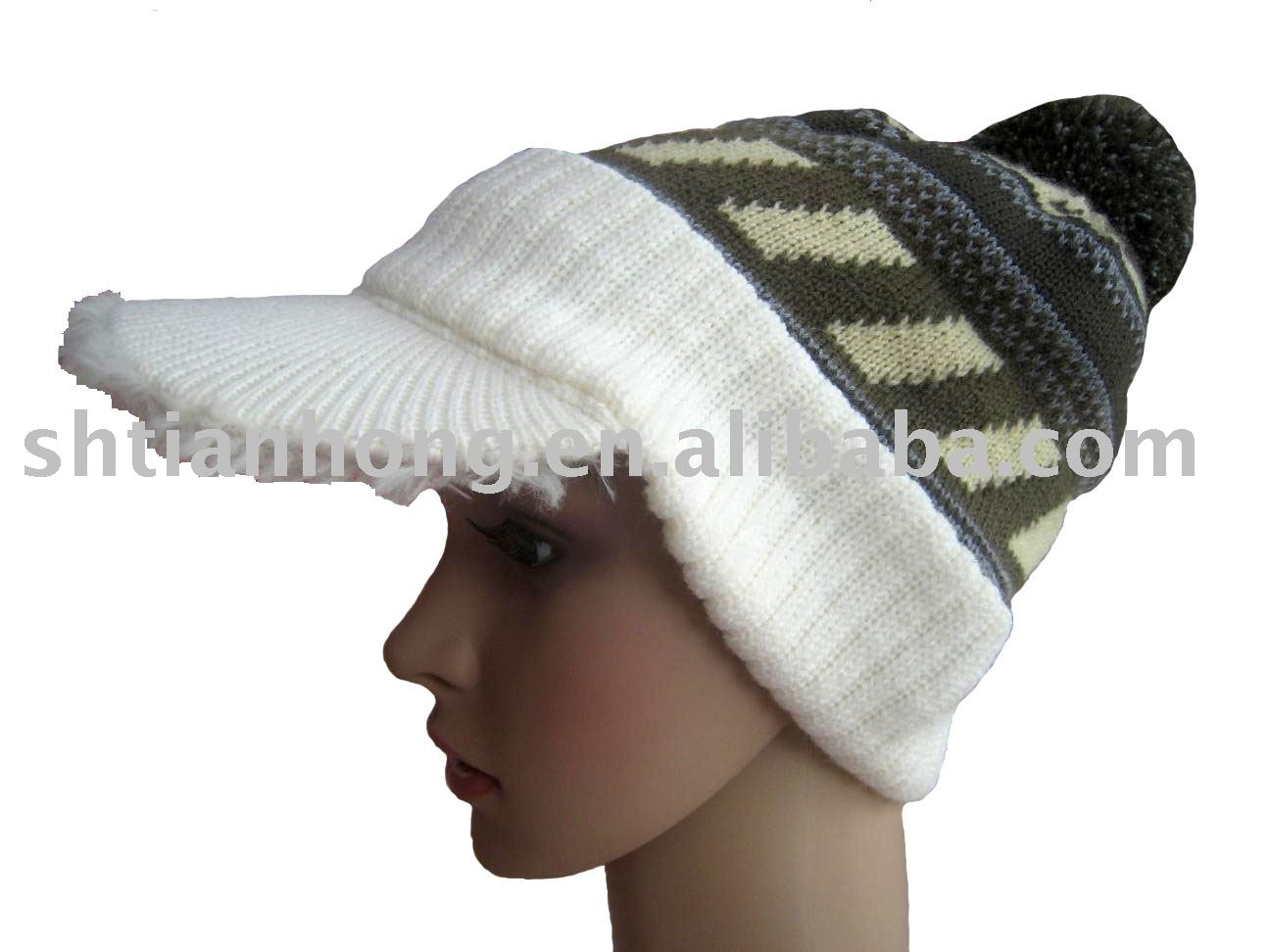 fashion acrylic peak knit beanie, View peak knit beanie ...