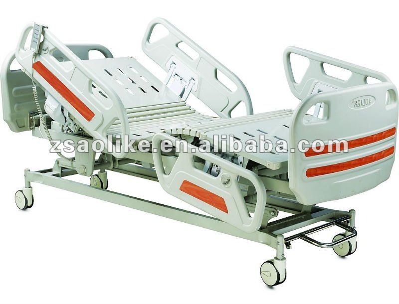 Three Function Electric ICU hospital bed with Control brakes, View ...
