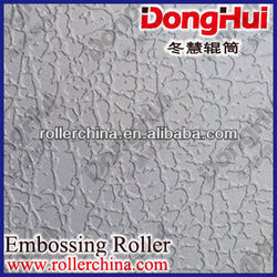 textured roller-en17,750*6000mm,for hot fabric,3D pattern,laser engraving,made by Shanghai Donghui Roller,Chinese famous manufac