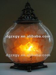 Pumpkin Crystal Salt Lamp