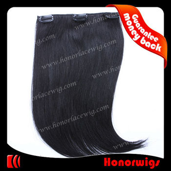 jet black silk straight indian human hair clip hair weft hair styles