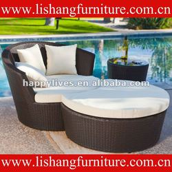 SGS Test rattan Outdoor Leisure sofa(233),garden wicker sofa