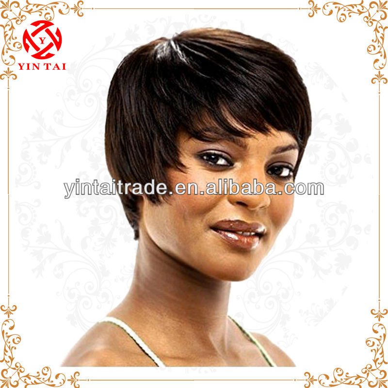 100% India look nature high quality human hair wigs damia short style - It&#39;s a - 100_India_look_nature_high_quality_human