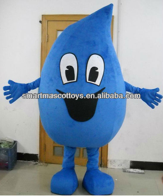 Water Drop Mascot Costume Water Drop Mascot Costume