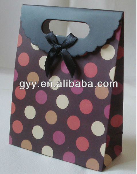 Euro paper shopping bag with ribbon handle 2013 !