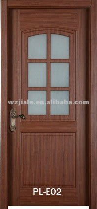 ... Kitchen Door > Modern wood glass door design as kitchen and bathroom