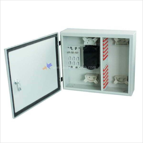 Outdoor Wall Mount Fiber Optic Patch Panel, V