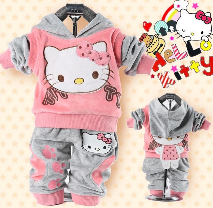 Купить Корейский мультфильм hello kitty cat костюмы маленьких девочек ...