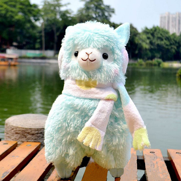 Купить 45 см Альпака peluches игрушки с наушник Японии alpacasso ...
