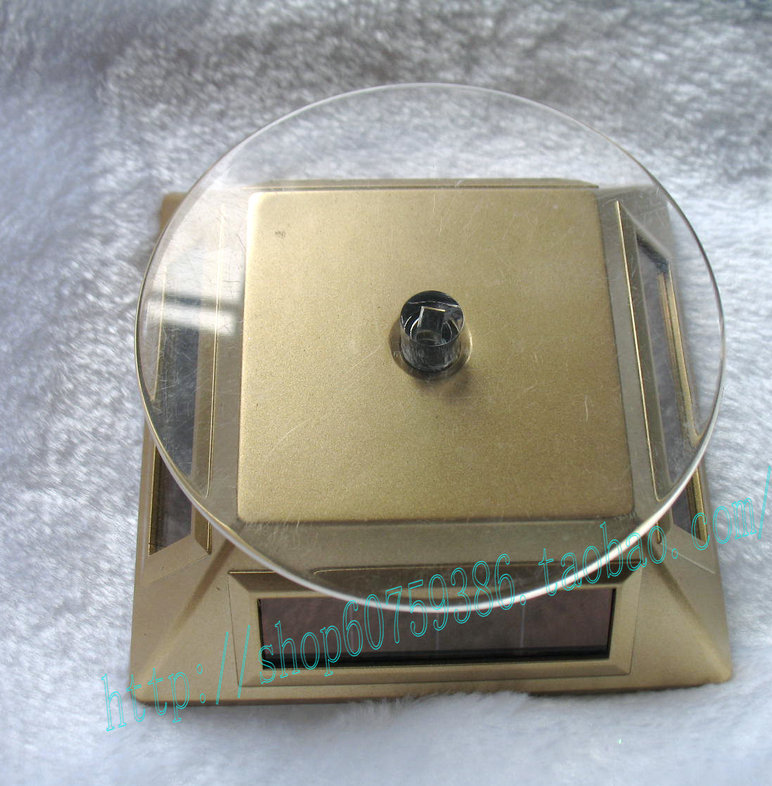 Quality light energy solar showcase rack jewelry jade watch perfume bracelet rotary table bracelet holder(China (Mainland))