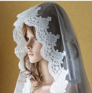 Vintage lace ultra long bride wedding veil 2013(China (Mainland))