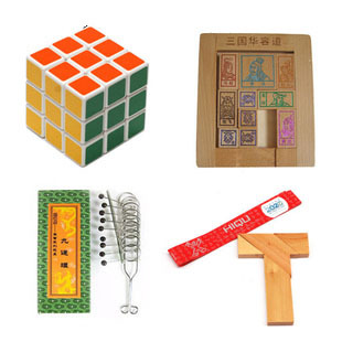 Adult child wooden educational toys magic cube t hurong tao Chinese puzzle piece set(China (Mainland))