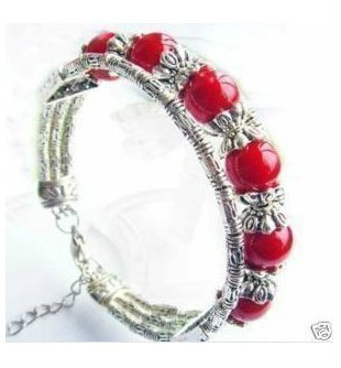 Charming Tibet Red Jade Bracelet(China (Mainland))