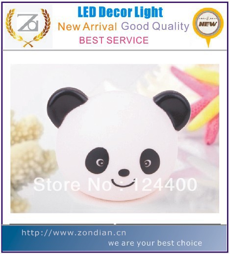 Free Shipping New Arrival Home Decoration Colors Changing LED Panda Light(China (Mainland))