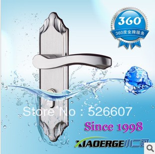 Free shipping European standard stainless steel interior door handle locks Mechanical locks decoration selling equipment(China (Mainland))
