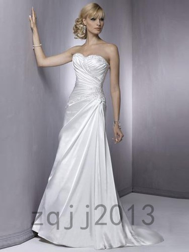 Fashion Wedding Dresses Bridal Gown Bridesmaid Dress Custom Size QJ-6839(China (Mainland))