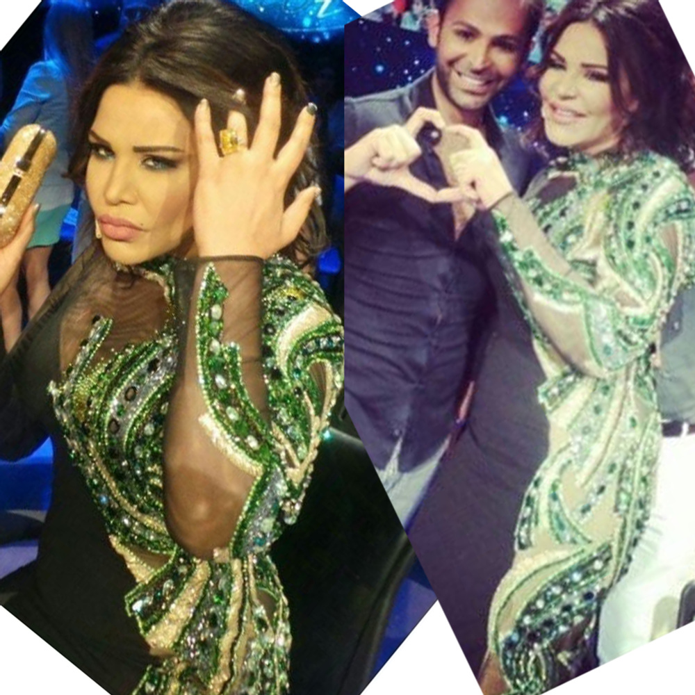 Drop-shipping-Celebrity-dress-Haifa-Myriam-fares-dress-Long-sleeve ...