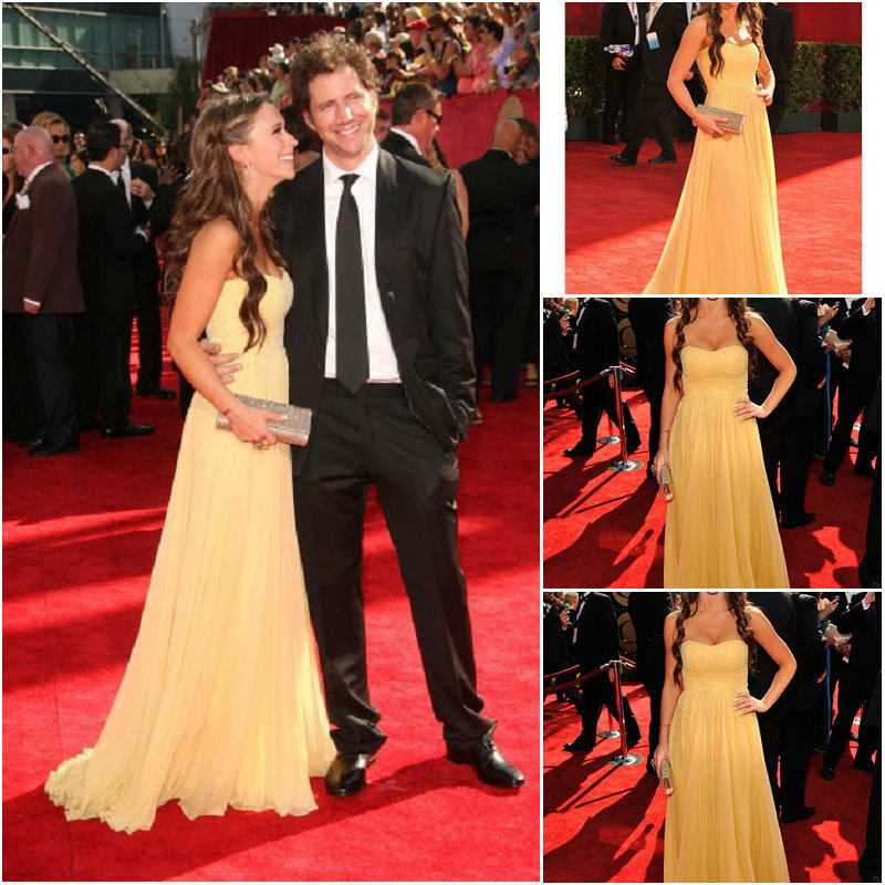 Discount-Jennifer-Love-Hewitt-Yellow-Red-Carpet-Dress-2009-Emmy-Awards ...