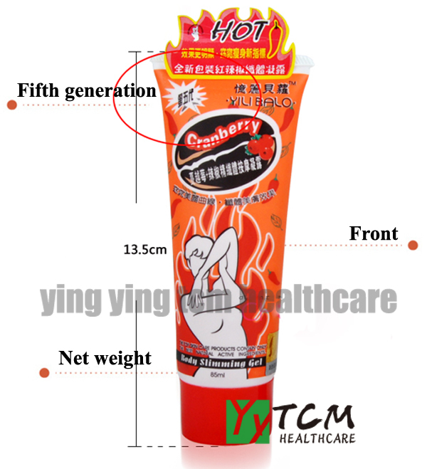 5th generation Cranberry chili cream 85ML YILI BOLO BODY SLIMMING GEL CREAM Weight Loss products Free