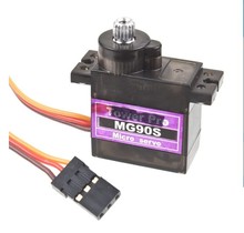 Tower Pro MG90S 90g mental gear servos tension 2 2kg for 450 helicopter robot rc ship