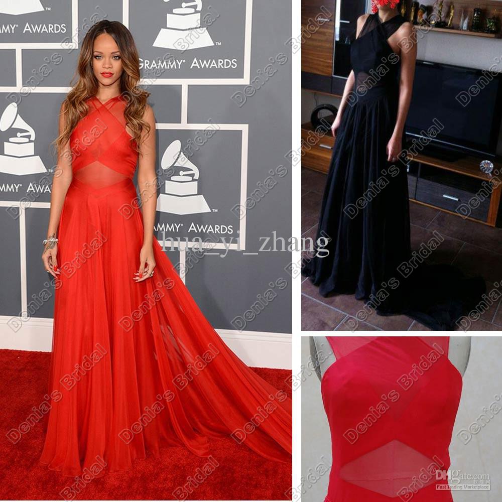 Celebrity-Dress-Inspired-by-Rihanna-2013-the-55th-Grammy-Awards-Red ...