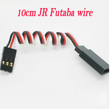 10pcs lot100mm Servo extension wire straightfor JR Futaba plug connecting servos cables Free shipping