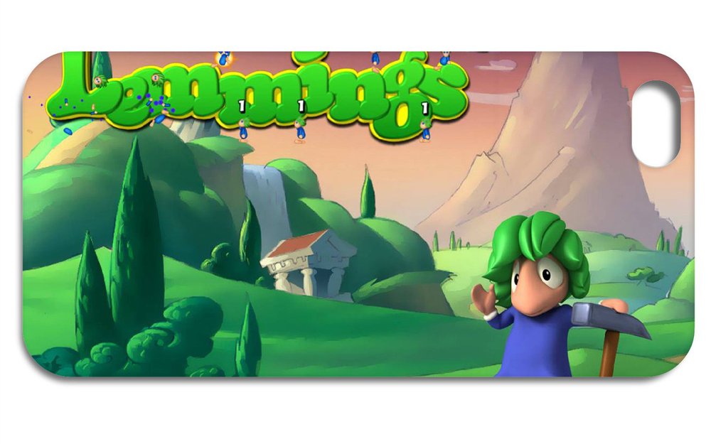 2013 Hot cases! new The Lemmings games hard cases back cover for iPhone 5 5th +free shipping+8pcs/lots