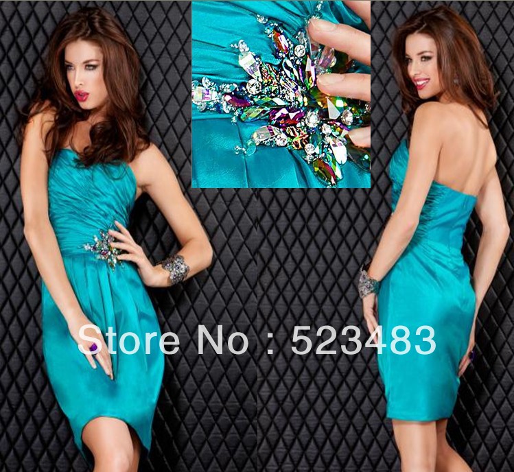 -Size-homecoming-dresses-for-cheap-Simple-Green-graduation-prom-gowns ...