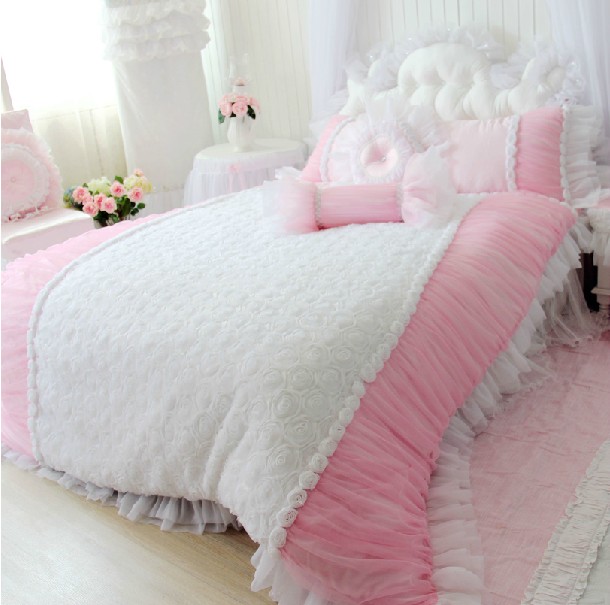 Linen Duvet Cover King Home And Furnitures Reference Linen Duvet Cover King White Lace Rose Flower Quilt Pink Silk Bedding Set