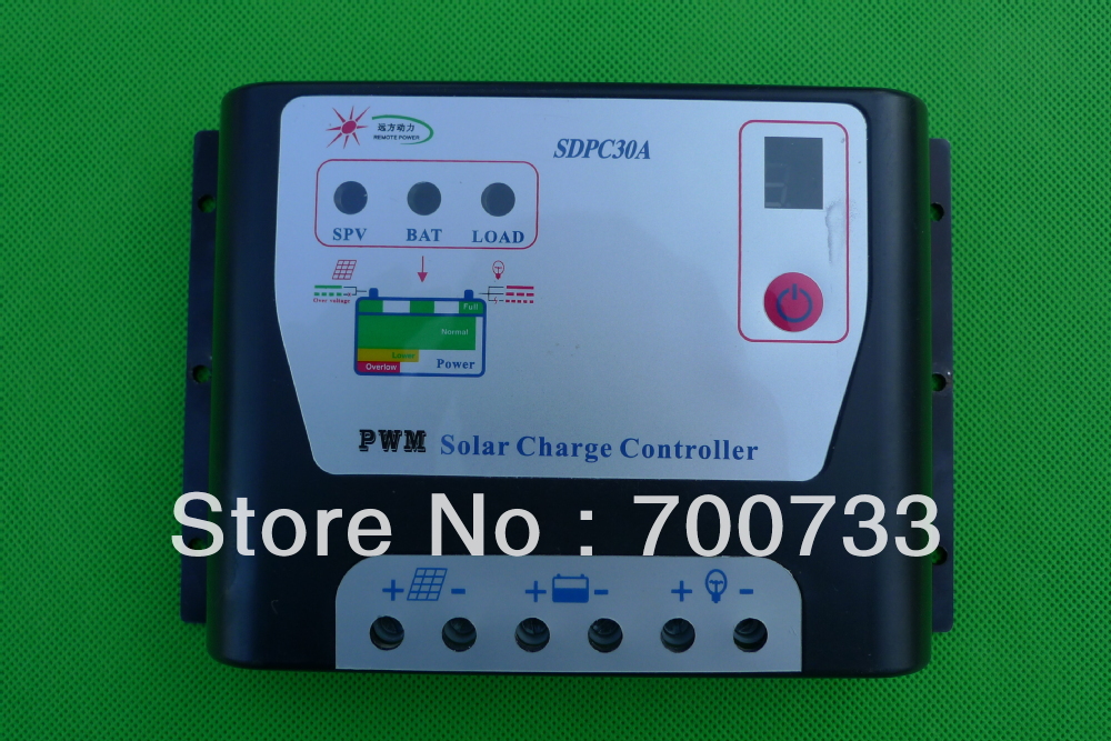 Купить 30А 12В 24v авто разведки солнечных батарей панели батареи заряд ...