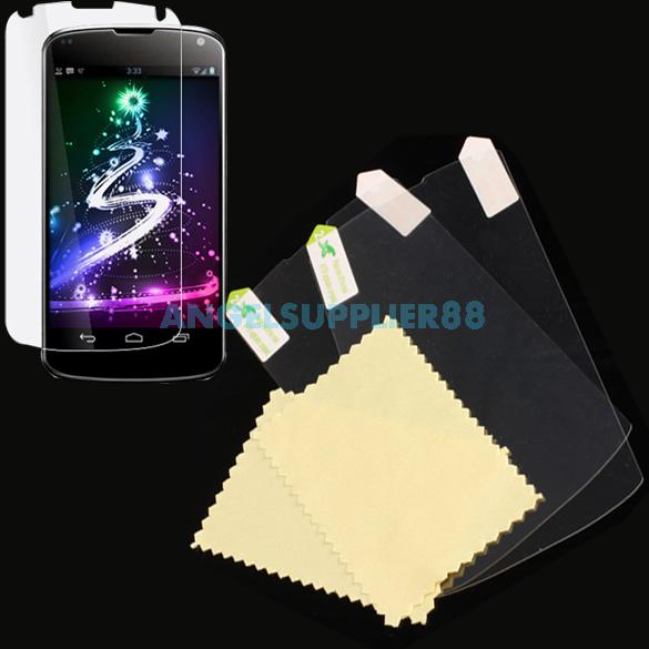 2x Ultra Clear Screen Protector Protective Film Guard for LG Google Nexus 4 A S0