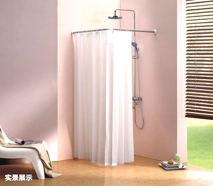 Decoration News Shower Curtains Round Rod, Odd Shaped Shower Curtain Rods